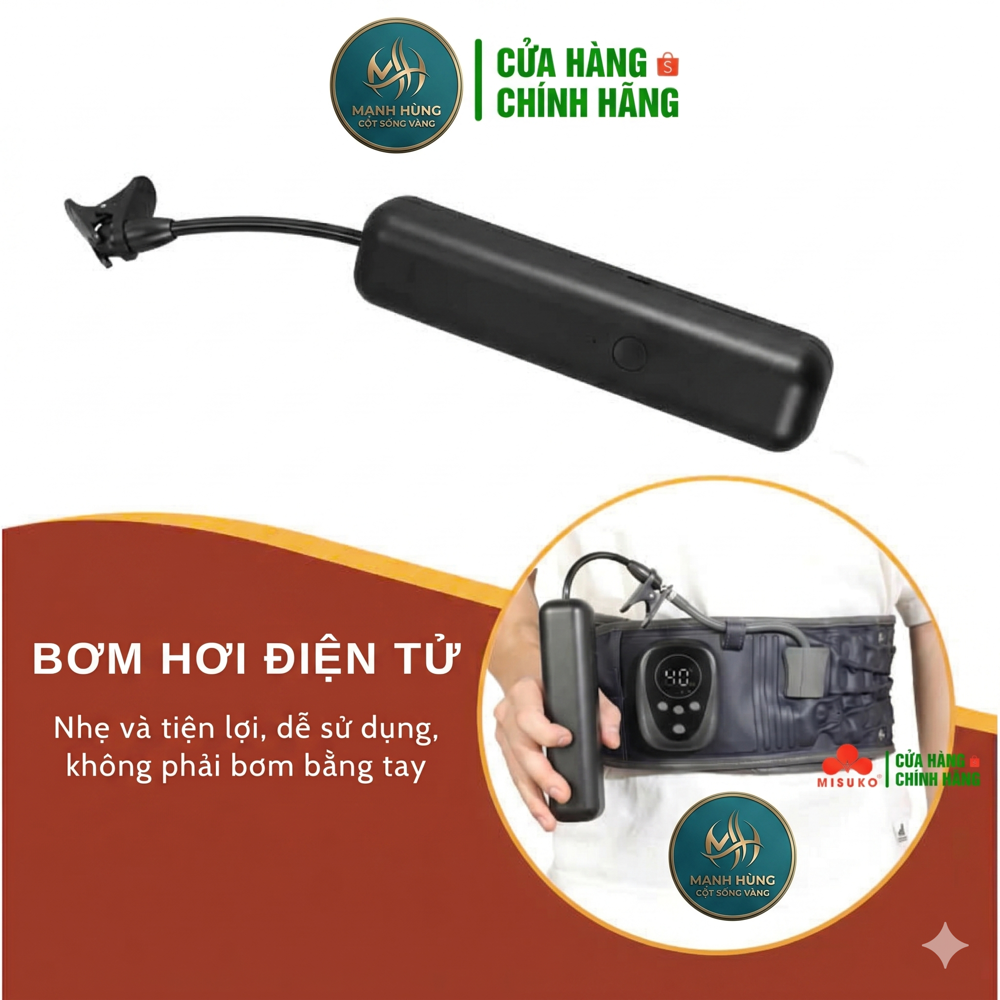Bơm hơi điện tử tự động Mạnh Hùng Z8